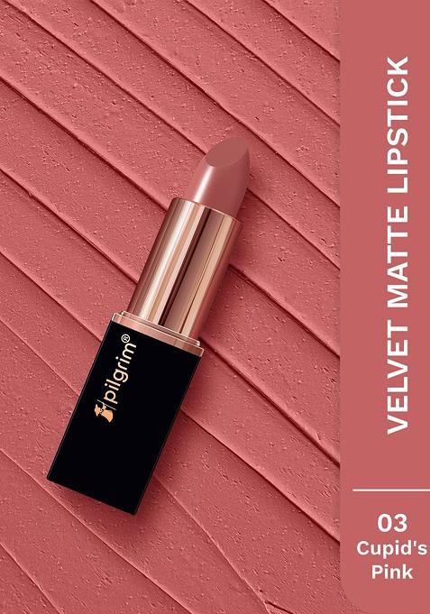 Pilgrim Matte Bullet Intense Colour Transferproof Smudgeproof Lipstick Cupid'S Pink 03