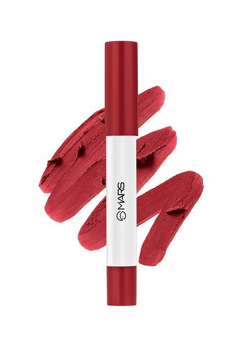Mars Cloud Kiss Soft Matte Long Lasting Lip Crayon With Rice Starch Crimson Mist 12