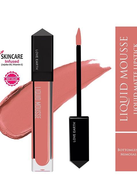 Love Earth Lightweight Matte Liquid Mousse Lipstick 6Ml Bottomless Mimosas