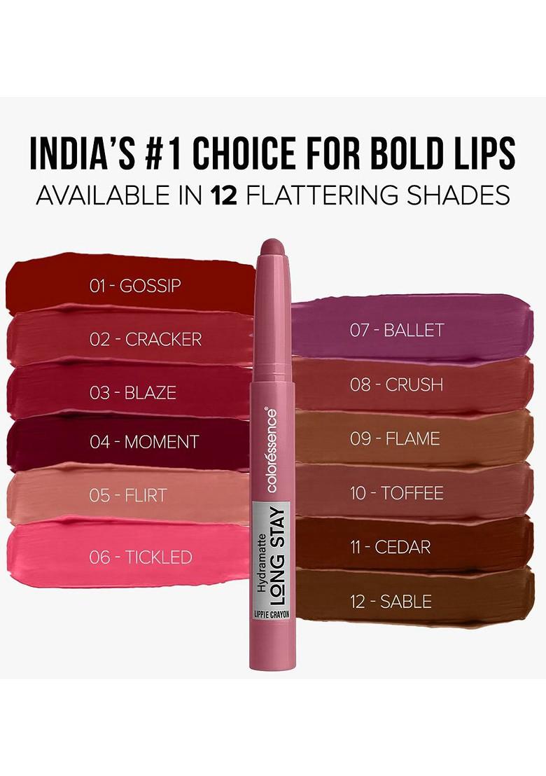 Coloressence Hydramatte Intense Pigment Long Stay Comfort Lippie Crayon Flirt