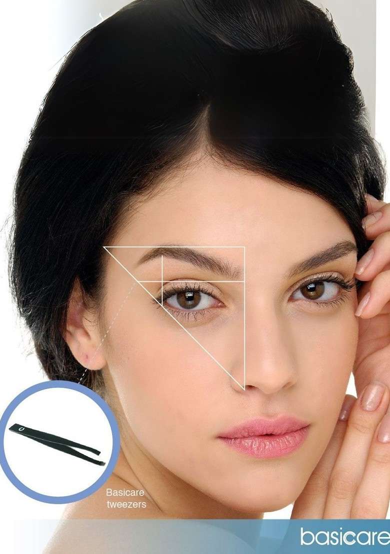 Basicare Set Of 2 Hair Remover Tweezer With False Eyelashes - Indya
