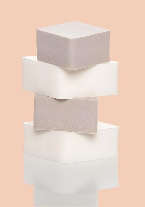 Basicare Set Of 5 Diamond Sponges With Finger Puffs Beauty Blenders