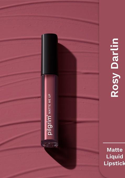 Pilgrim Matte Me Up Liquid Long Lasting Non Drying Lipstick 3 Ml Rosy Darlin' 21
