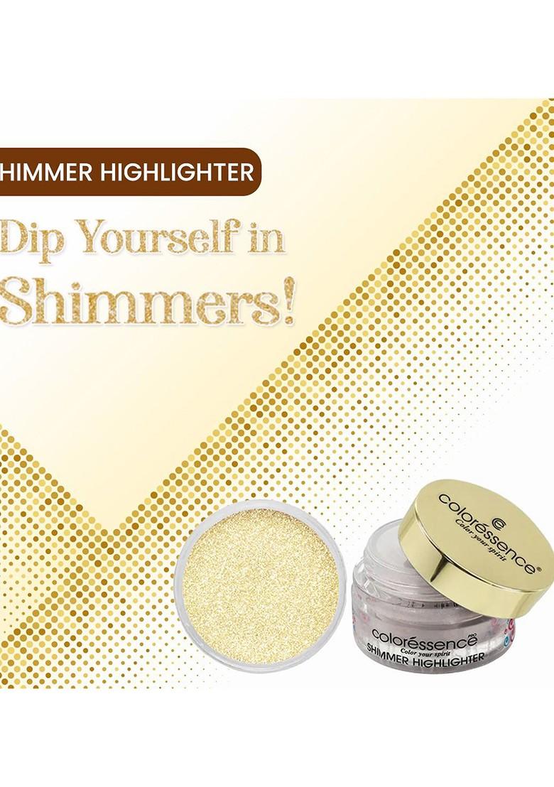 Coloressence Glowdust Shimmer Highlighter Silver Ss 1