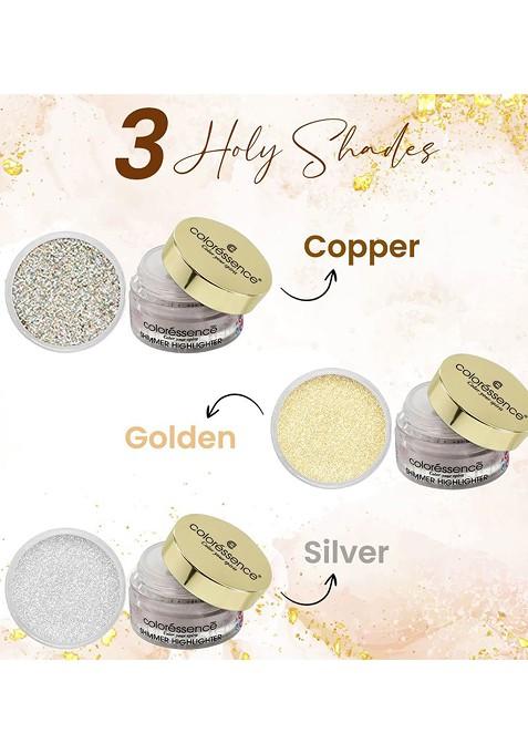 Coloressence Glowdust Shimmer Highlighter Silver Ss 1
