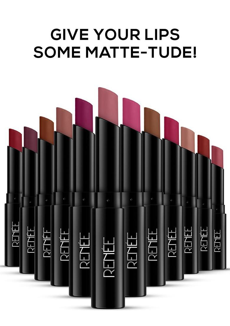 Renee Very Matte Intense Color Weightless Long Lasting Lipstick Deep Espresso