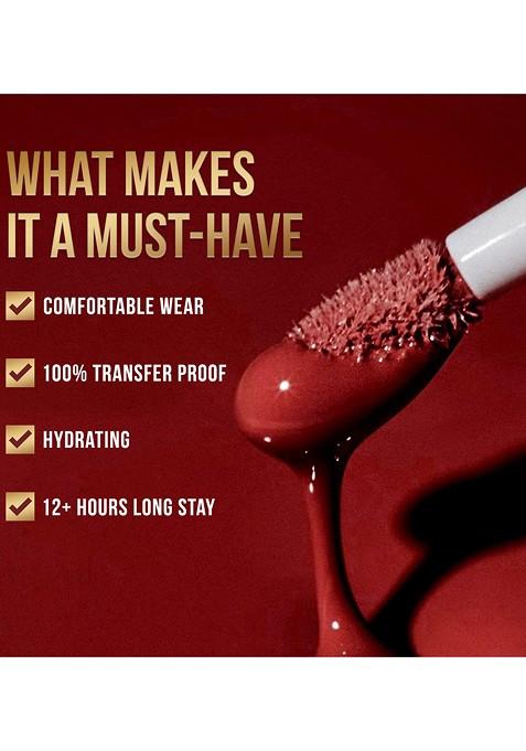 Coloressence Lipstay Transfer Proof Liquid Lipstick 4Ml Red Chilly