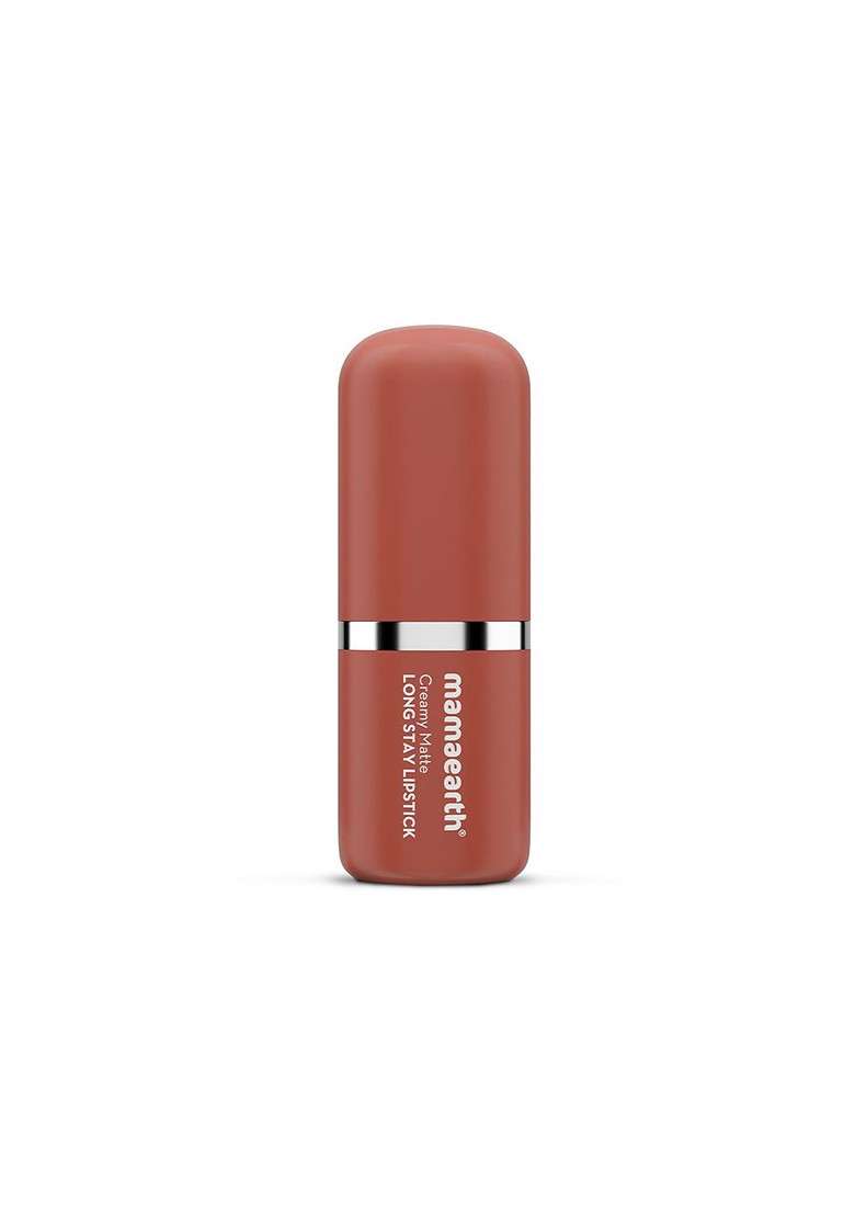Mamaearth Murumuru Butter Vit E Creamy Matte Long Stay Lipstick Brown Truffle 4 2G - Indya
