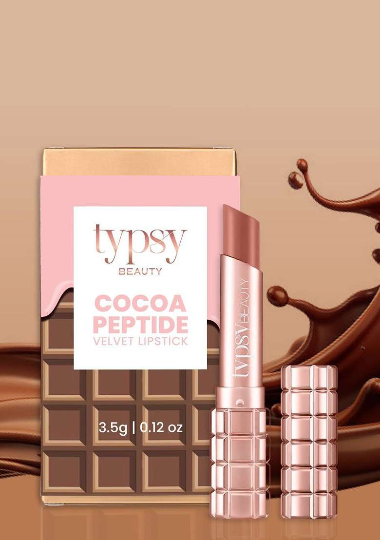 Typsy Beauty Cocoa Peptide Velvet Matte Lipstick 3 5G Mocha Mauve Deep 09 - Indya