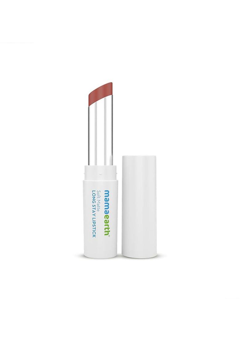 Mamaearth Soft Matte 12Hr Long Stay Lipstick With Jojoba Oil Vitamin E 3 5G Honey Blush