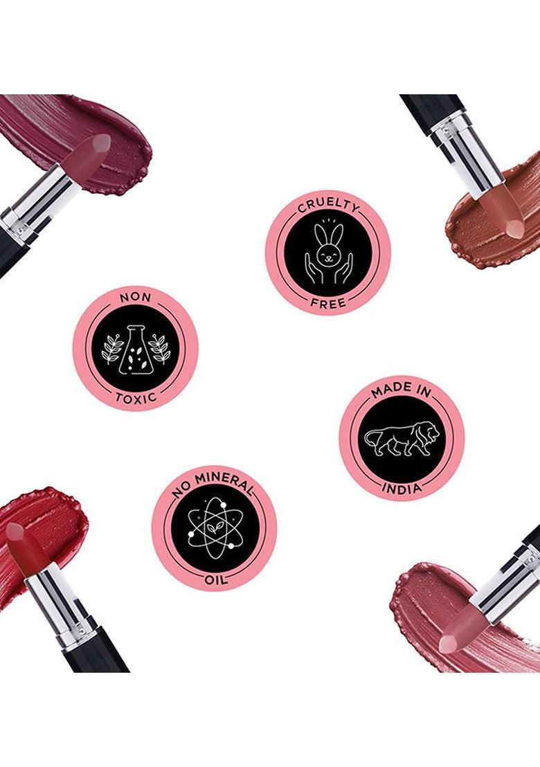 Bella Vita Organic Comfort Creamy Matte Finish Long Lasting Bullet Lipstick 4 2G Berry Nude