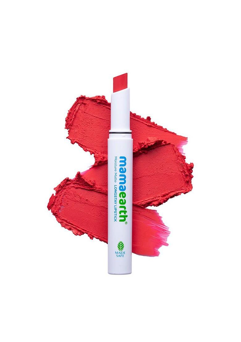 Mamaearth Moisture Matte Longstay Lipstick Melon Red 06