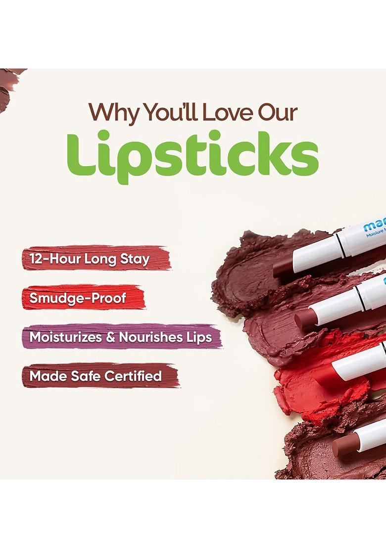 Mamaearth Moisture Matte Longstay Lipstick Melon Red 06