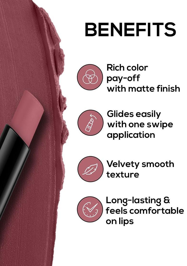 Renee Very Matte Intense Color Weightless Long Lasting Lipstick Berry Bliss