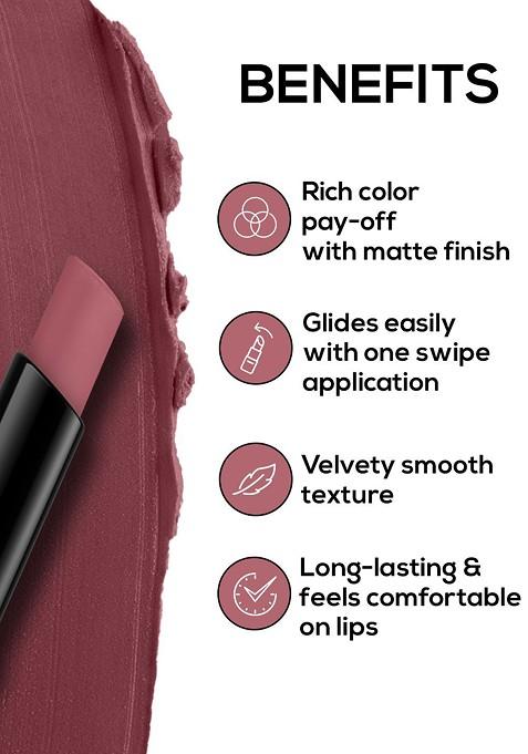 Renee Very Matte Intense Color Weightless Long Lasting Lipstick Berry Bliss