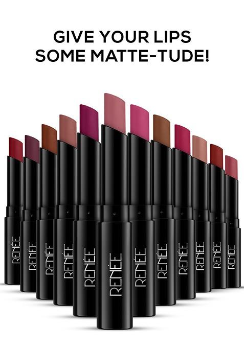 Renee Very Matte Intense Color Weightless Long Lasting Lipstick Berry Bliss