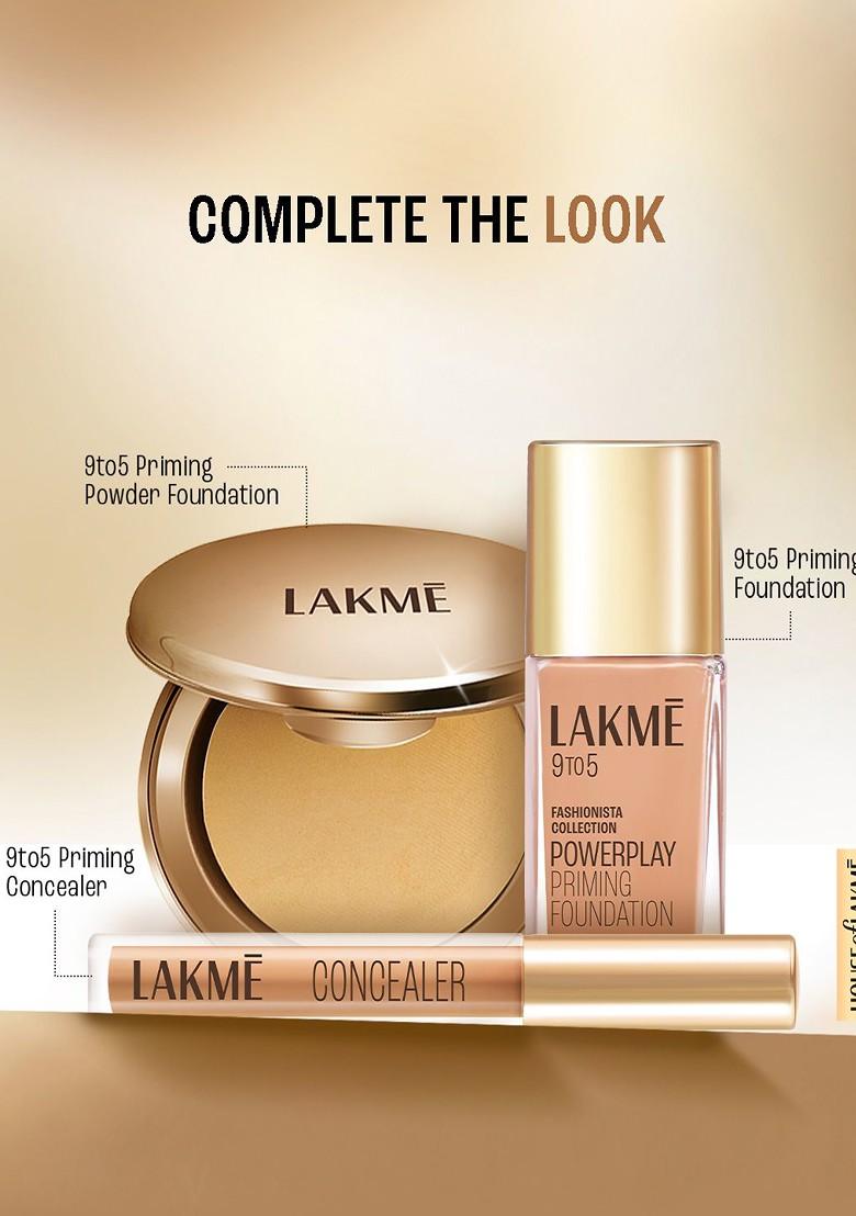 Lakme Powerplay Priming Powder Foundation Lasting Matte For Dry Oily Skin 9G Honey Dew
