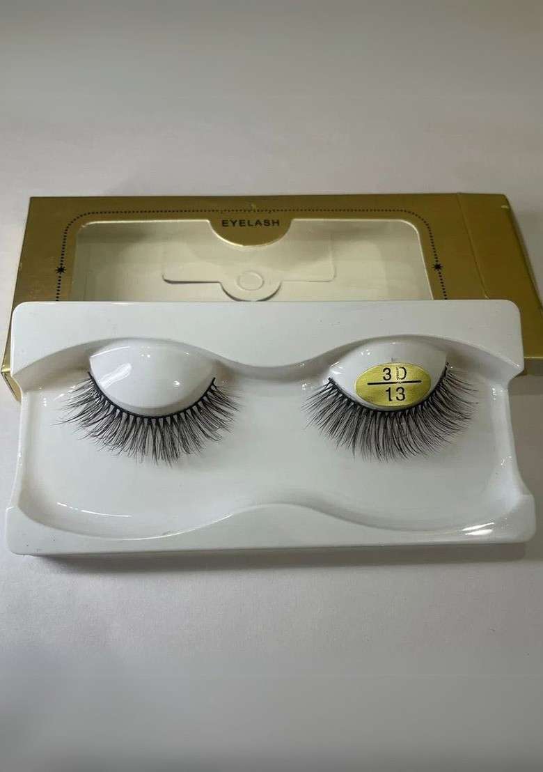 Basicare Set Of 2 3D False Eyelashes With Eyelash Curler - Indya