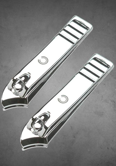 Basicare Set Of 2 Slant Nail Clipper Curved