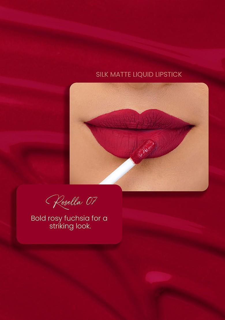 Parul Garg Smudge Proof Matte Lipstick With Shea Butter Vitamin E Rosella 3Ml