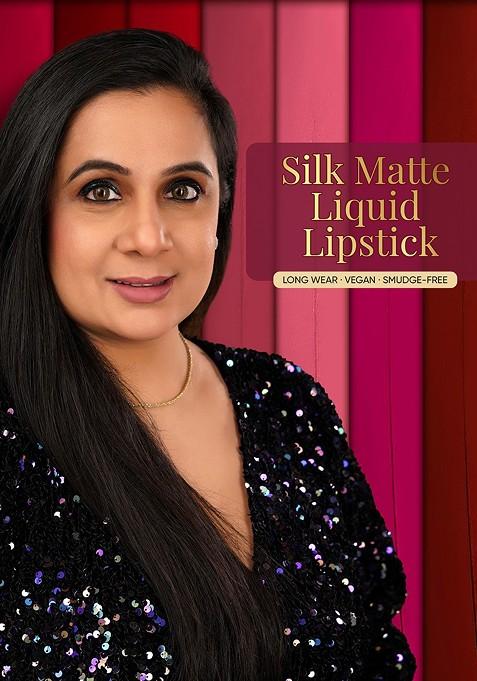 Parul Garg Smudge Proof Matte Lipstick With Shea Butter Vitamin E Rosella 3Ml