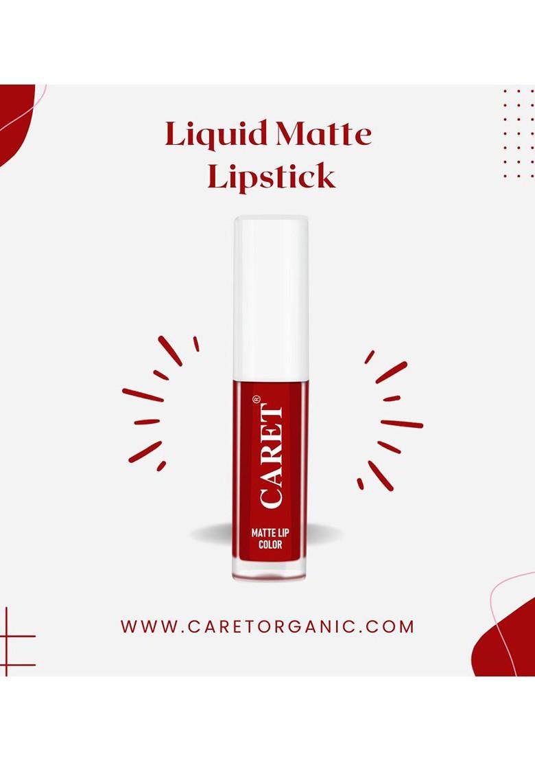 Caret Organic Non Transfer Smudge Proof Matte Lip Color 2 Ml Red 03