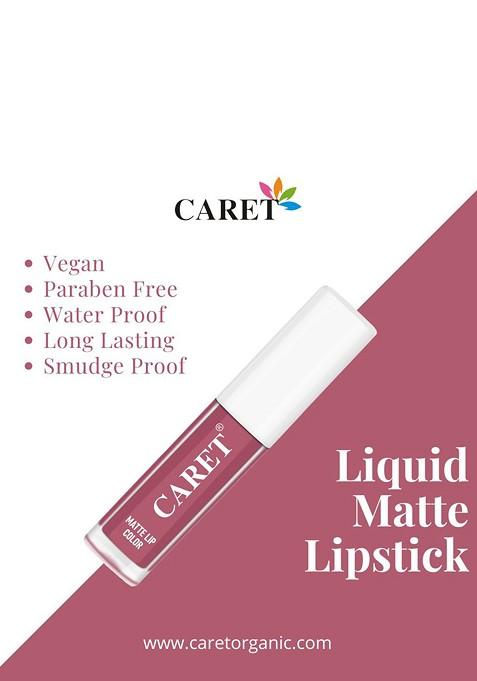 Caret Organic Set Of 2 Super Pigmented Liquid Matte Lipsticks 4 Ml Nude