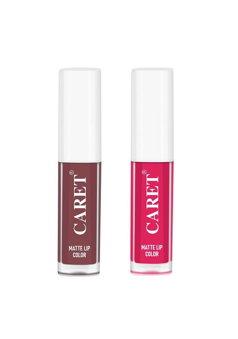 Caret Organic Set Of 2 Super Pigmented Liquid Matte Lipsticks Ml Each 1 4