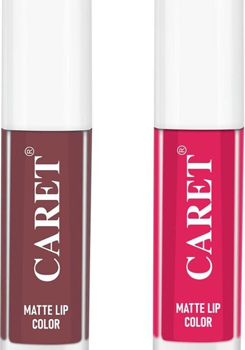 Caret Organic Set Of 2 Super Pigmented Liquid Matte Lipsticks Ml Each 1 4