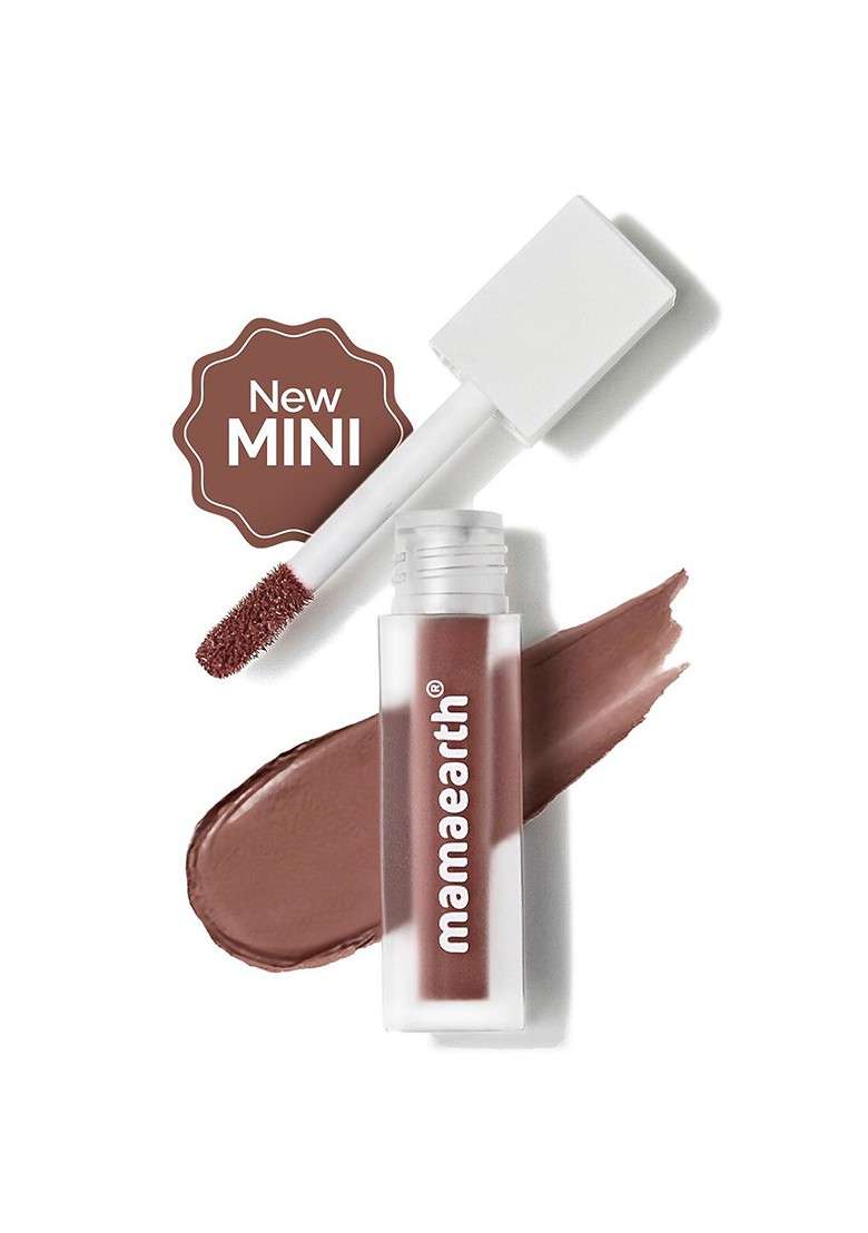 Mamaearth Feather Light Liquid Matte Lipstick 1 2Ml Nude Perfect 01 - Indya