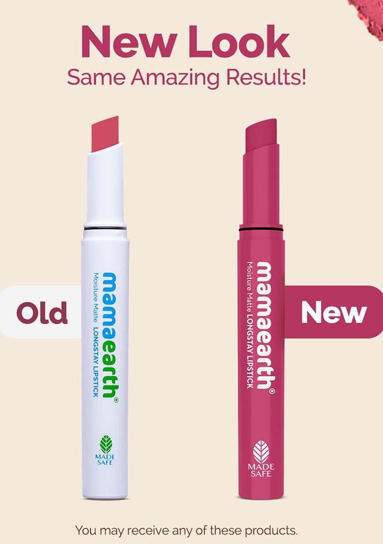 Mamaearth Moisture Matte 12Hr Longstay Lipstick With Avocado Vitamin E Pink Lemonade