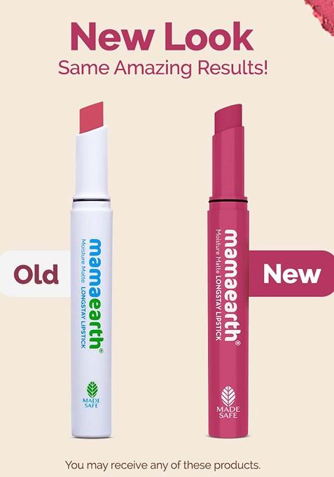 Mamaearth Moisture Matte 12Hr Longstay Lipstick With Avocado Vitamin E Pink Lemonade