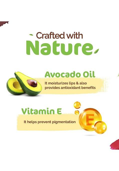 Mamaearth Moisture Matte 12Hr Longstay Lipstick With Avocado Vitamin E Pink Lemonade