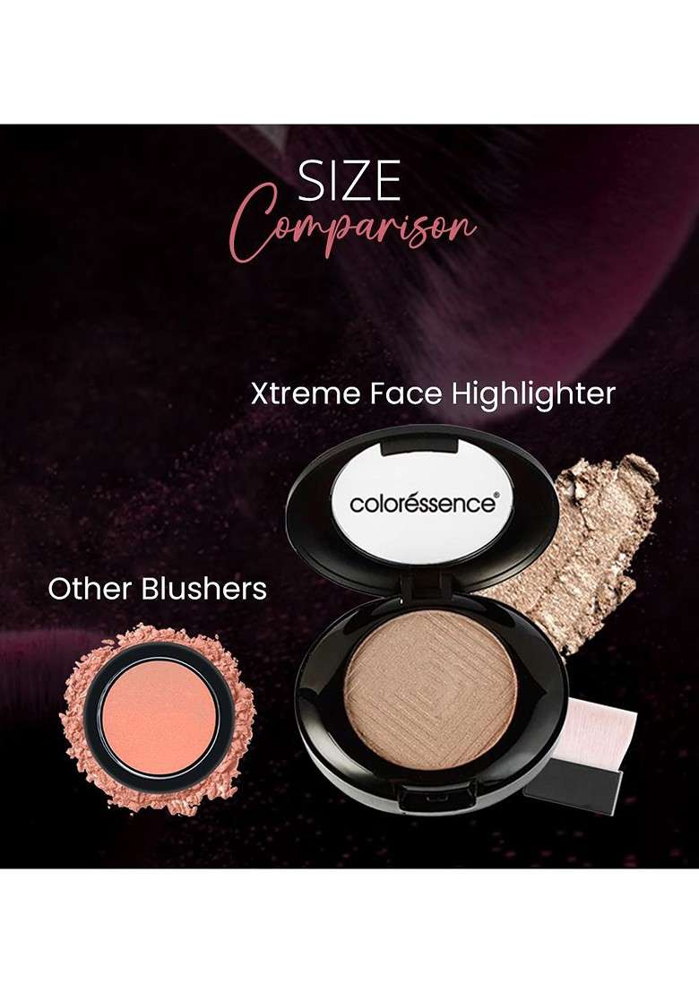 Coloressence Xtreme Face Highlighter Brown Beige Xfh3 - Indya