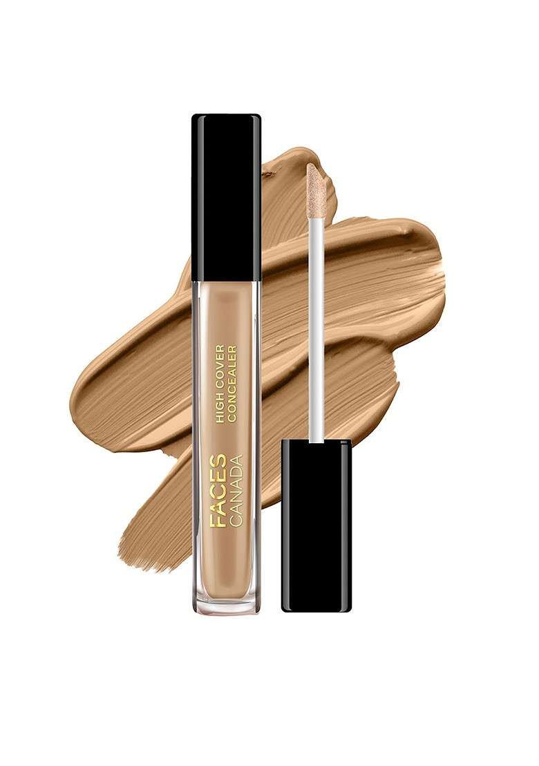 Faces Canada High Cover Concealer With Shea Butter Vitamin E 4Ml Honey Creme 02 - Indya