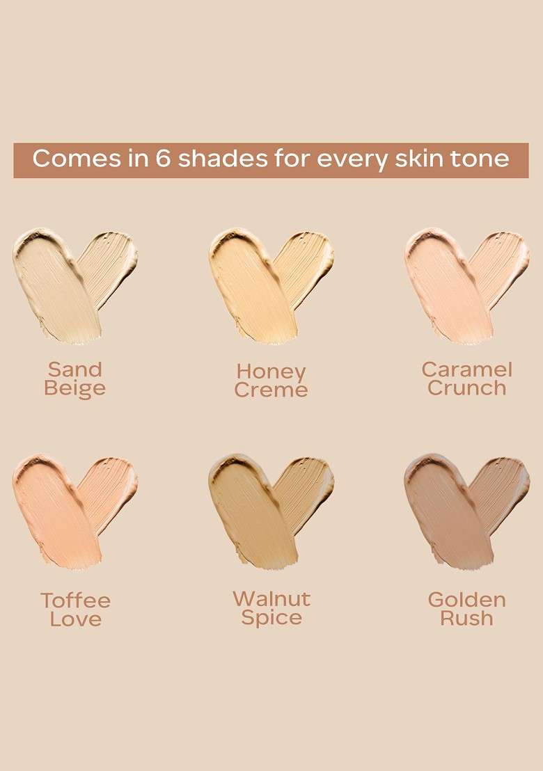 Faces Canada High Cover Concealer With Shea Butter Vitamin E 4Ml Honey Creme 02 - Indya