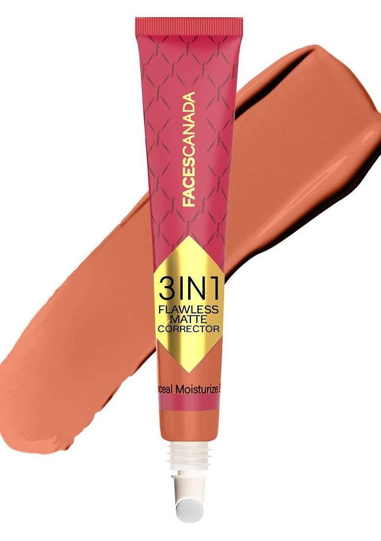 Faces Canada 3 In 1 Flawless Matte Corrector For Dark Circles Spots 8G Orange - Indya