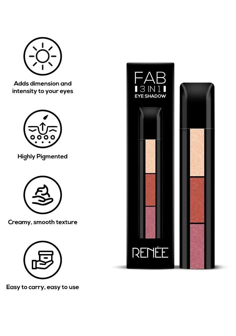 Renee Fab 3 In 1 Eyeshadow 4 5G - Indya