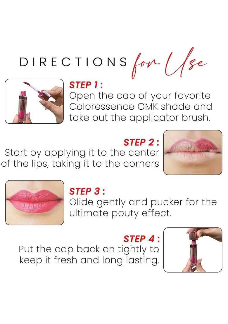 Coloressence Roseate Omk Non Transfer Liquid Lip Color 6Ml Brown Butter