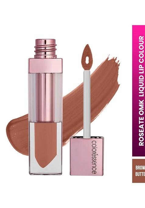 Coloressence Roseate Omk Non Transfer Liquid Lip Color 6Ml Brown Butter