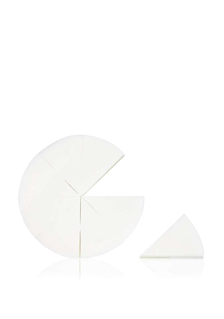Pac 8Pcs Triangle Pie Pressed Makeup Sponge White - Indya