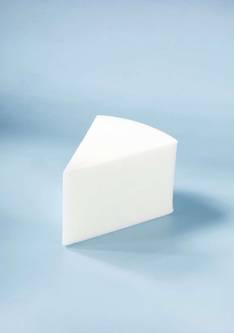 Pac 8Pcs Triangle Pie Pressed Makeup Sponge White - Indya