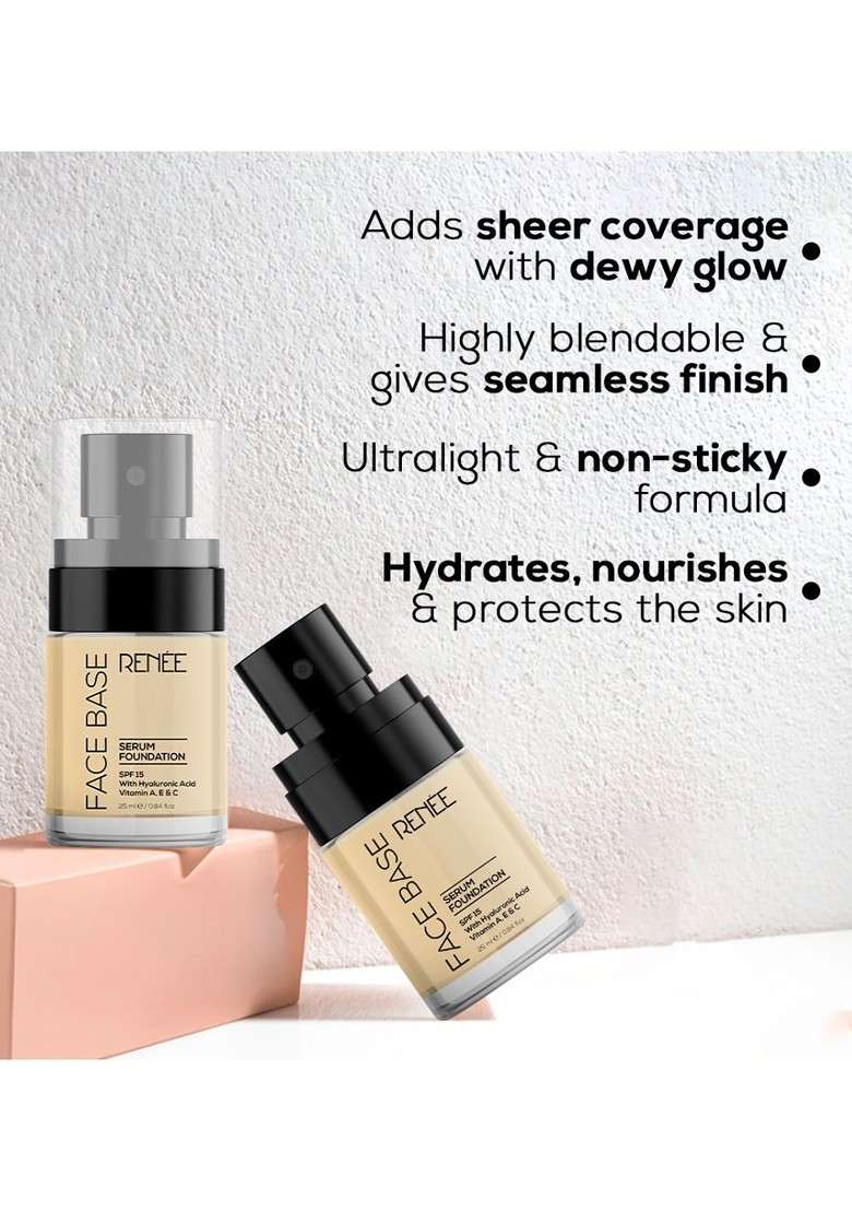 Renee Face Base Non Sticky Foundation With Spf 15 Protection 20Ml Chic 06 - Indya