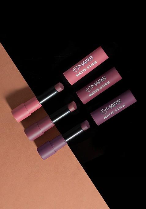 Mars Set Of 3 Matte Lipsticks Box Plums 03