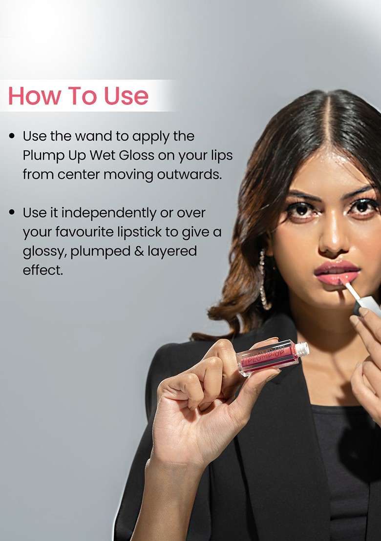 Swiss Beauty Plump Up Wet Lip Gloss 2 Ml Deep Desire 08 - Indya