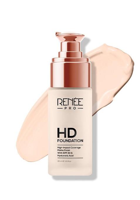 Renee Pro Hd Foundation With Spf 30 Hyaluronic Acid 30Ml Pine