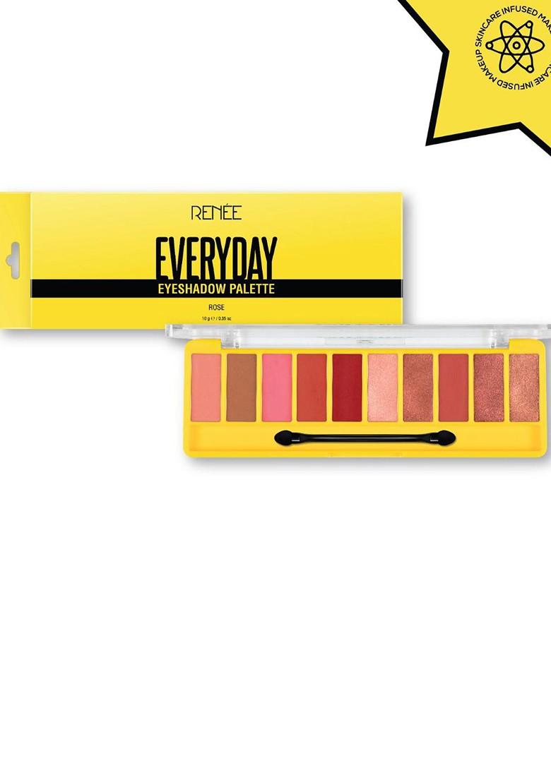 Renee Everyday Water Smudge Proof Eyeshadow Palette 10 G Rose 01