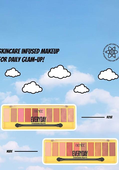 Renee Everyday Water Smudge Proof Eyeshadow Palette 10 G Rose 01