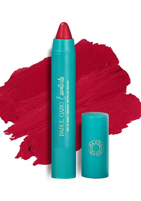 Parul Garg Creamy Matte Lip Crayon Rich Pigment Show Stopper Classic Ruby Red