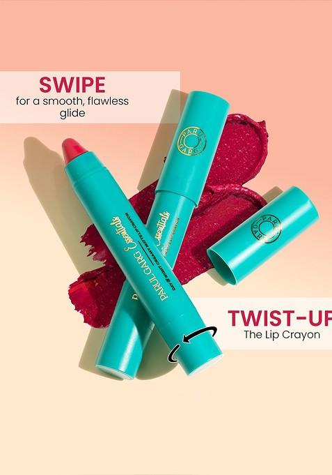 Parul Garg Creamy Matte Lip Crayon Rich Pigment Show Stopper Classic Ruby Red